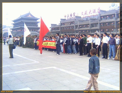 Día de la limpieza en Xian.