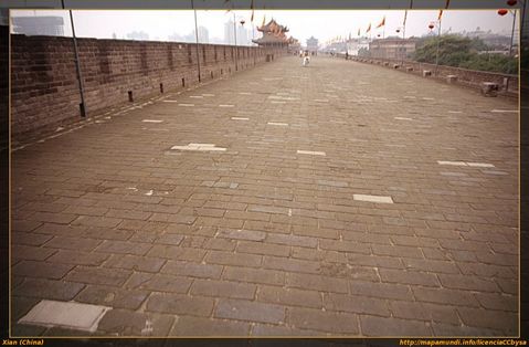 Muralla de la ciudad en Xian.