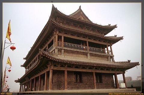 Muralla de la ciudad en Xian.