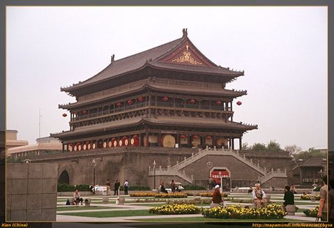 Torre del tambor en Xian.