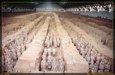 Nave principal de los guerreros de terracota en Xian